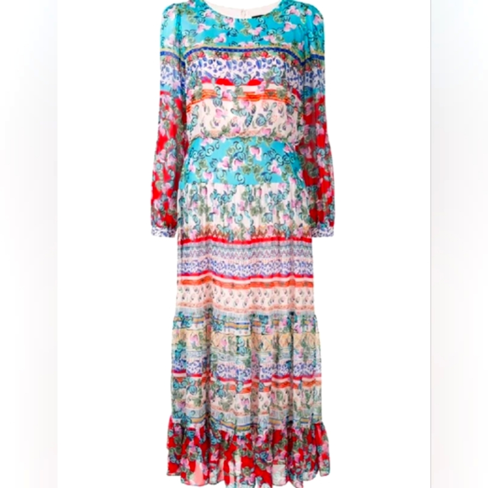 Saloni Isobel Midi Dress Size 12